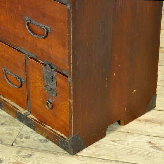 Japanische Tansu Kommode, circa 1890 – Kommoden, Iron, Wood (photo 7 of 10)