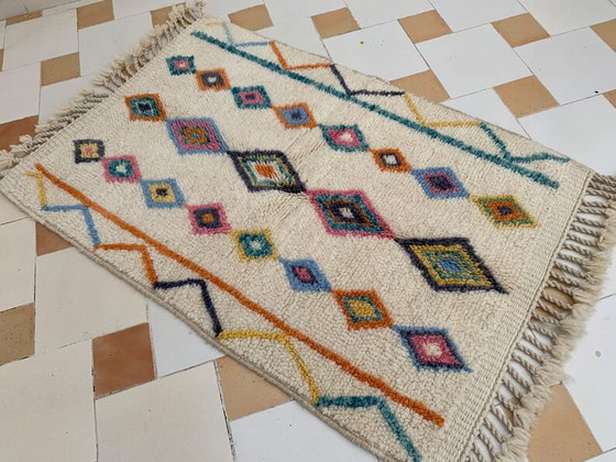 Tappeto berbero Azilal Atlas tradizionale tessuto a mano, misura 150/250 cm – Aime Té, Tappeti, Lana (photo 6 of 10)