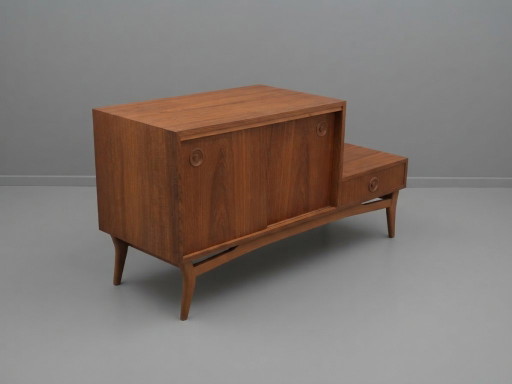 Buffet/meuble-lit vintage scandinave en teck – années 1960 – opbergkast, Wood (photo 2 of 6)