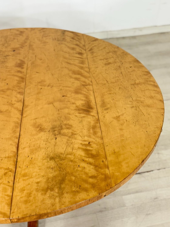Image 1 of Antique Biedermeier kitchen table, wooden dining table, circa 1880