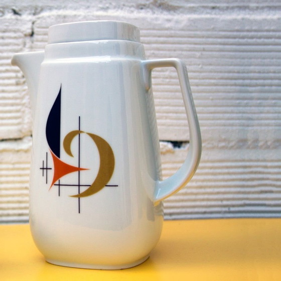 Image 1 of Vintage Bavarian Coffee Set from Schirnding Bavaria, 1950s, Set of 27