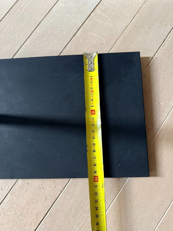 Image 1 of 1x, zwart metalen vloerlamp, met lichtgrijze kap