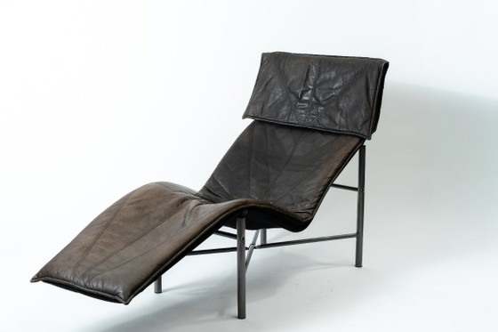Tord Björklund – „Skye“ Chaiselongue, Relaxsessel, 1980er Jahre, dunkelbraun – IKEA, Liebessitze, Leather (photo 2 of 5)
