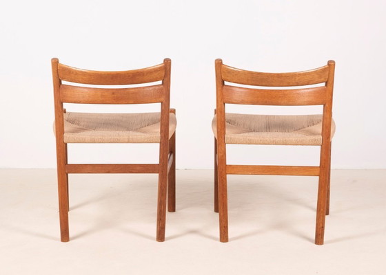 Image 1 of 2x Børge Mogensen BM1 Silla de comedor de roble, años 50 Dinamarca