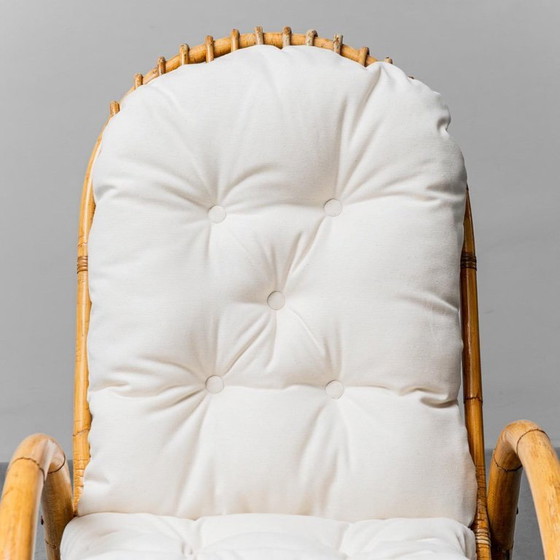 Image 1 of PAAR VAN SLIEDREGT NOORDWOLDE BAMBOE SCHOMMELSTOELEN, VINTAGE, JAREN 1970