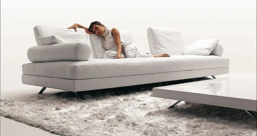 Leather DEMA Italy design XL lounge sofa