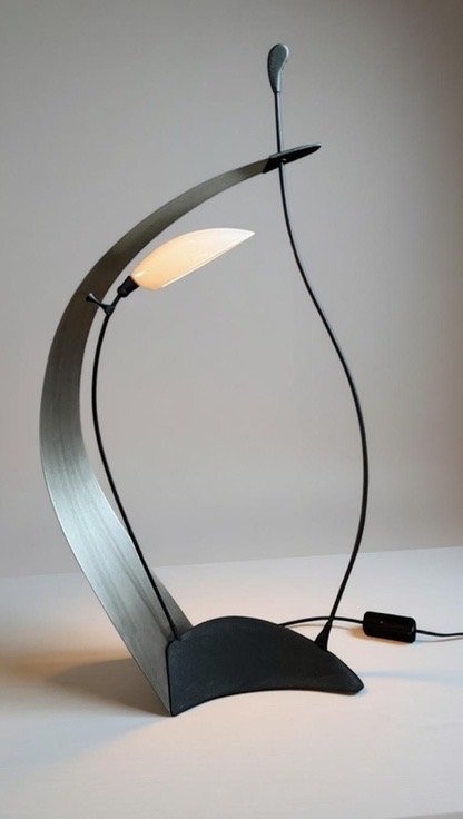 Zeldzame vintage E’Luce vloerlamp met Murano-glas – Italiaans design