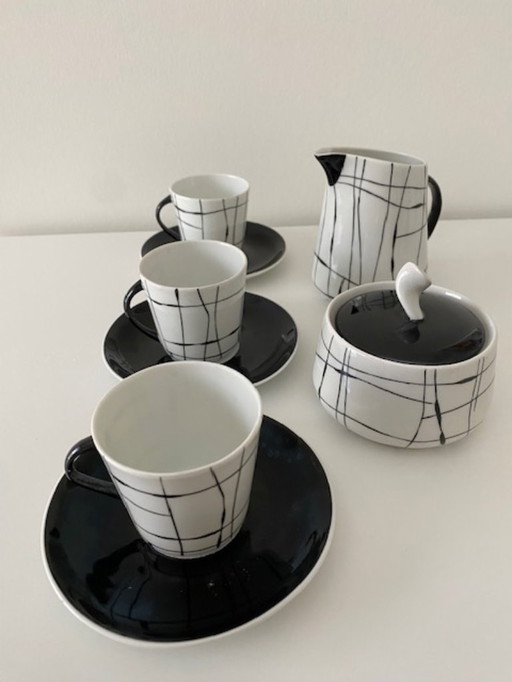 Chodziez 5 - piece mocha set "Prometheus" Danuta Duszniak 1957/1958