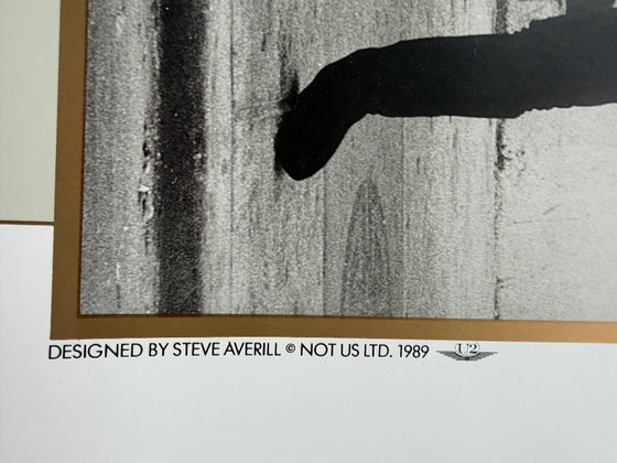 Image 1 of Anton Corbijn, U2 Outside It's America, Photographed by Anton Corbijn, copyright Athena Int.., London 1989, Printed in England