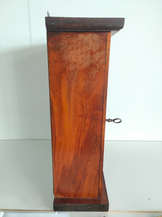 Image 1 of Antique/Art Deco hallway/wall/key cabinet (stained glass window)