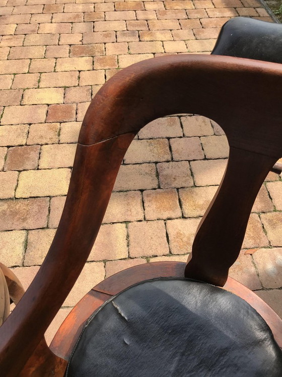 Set of Antique Barbers Swivel Armchairs, 1900s – Swivel chairs (photo 10 of 10)