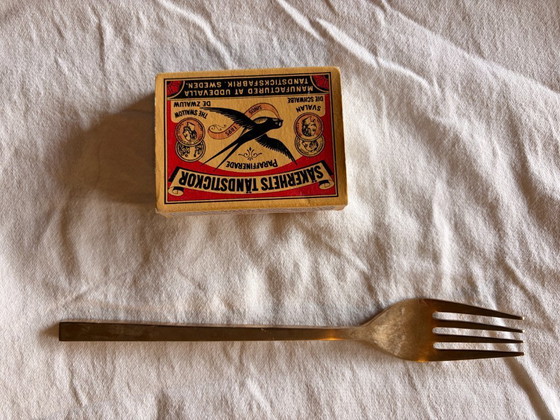 Image 1 of Cubiertos de bronce, Sigvard Bernadotte Scanline, años 50