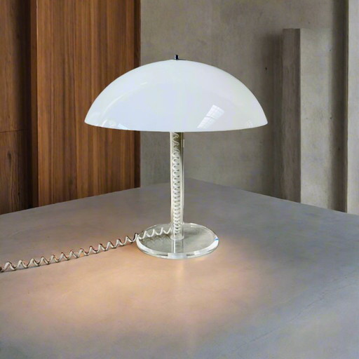 Harco Loor Mid - Century Mushroom Table Lamp 1970
