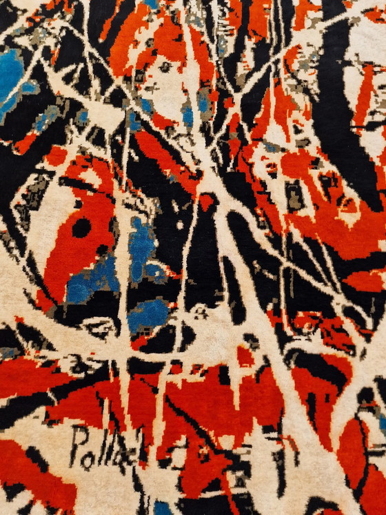 Image 1 of Jackson Pollock Künstlerteppich Moderne Zeitgenössische Handgeknüpfte Wolle auf Baumwolle 280 x 200 cm