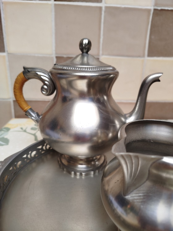 Royal Holland Pewter Onion Dinnerware – Crockery, Silver (photo 3 of 11)
