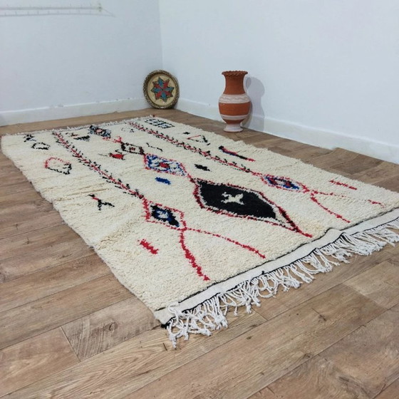Image 1 of Beni Ouarain Rug Artisan Piece – Natural Wool Handcrafted (260 × 147 cm)