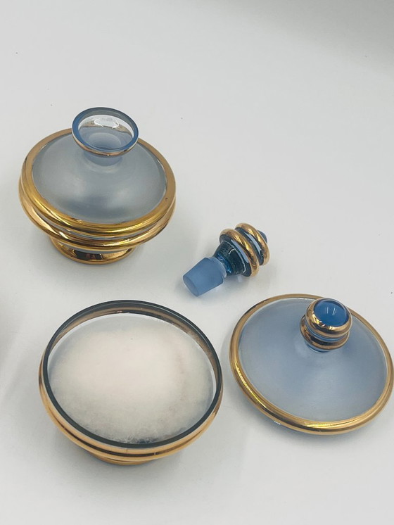 Image 1 of Set da toilette Baccarat blu cielo