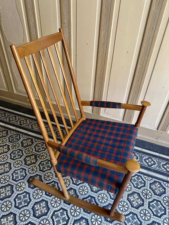 Image 1 of Fauteuil à bascule de Karl-Axel Adolfsson pour Gemla, Suède années 1960