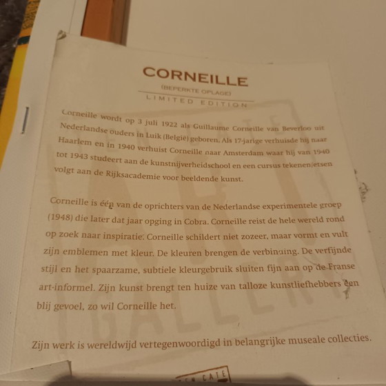 Image 1 of Corneille (CoBrA) - L'Arc-en-ciel (2004) - Colorful screen print on canvas