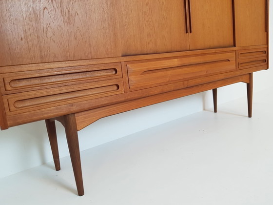 Vintage Wandkast Johannes Andersen Deens Teak Highboard – Wood (photo 9 of 15)