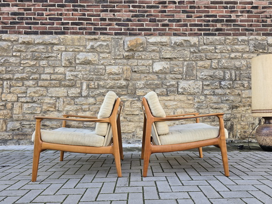 Image 1 of Eugen Schmidt Sofa Daybed jaren 60 Mid Century jaren 70 Zitgroep Vintage Bank Easy Chair Fauteuil