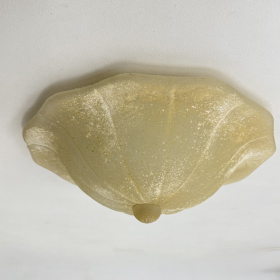 Image 1 of Lámpara de techo italiana de cristal de Murano de mediados de siglo, década de 1970