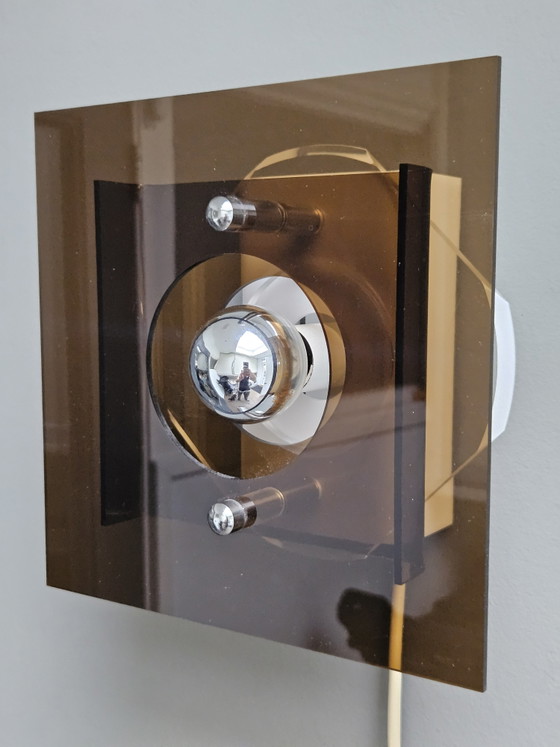 Image 1 of Lampe murale Herda Space Age en plexiglas