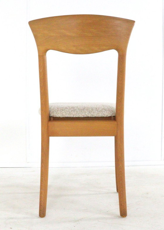 Image 1 of Set van 6 Juul Kristensen JK Denmark stoelen eetkamerstoelen vintage gestoffeerd