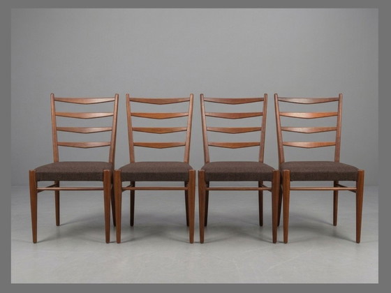 Juego de 5 sillas de comedor Pastoe ST09 de Cees Braakman – Teca – Para retapizar – Wood (photo 2 of 7)