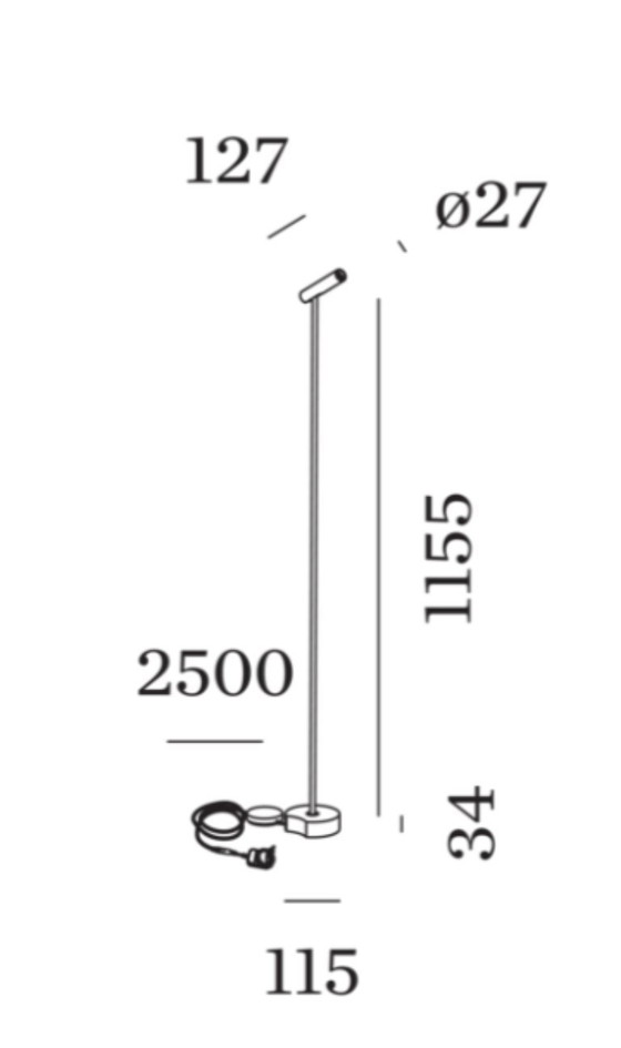 Image 1 of Weber & Ducré, voetlamp, Match Floor 1.0 (Nieuw), zwart 