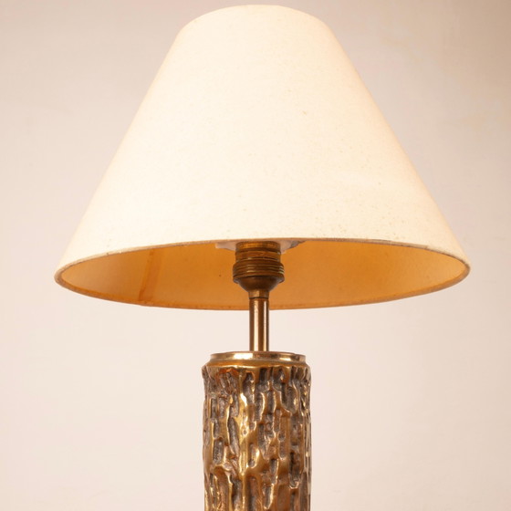 Luciano Frigerio Brutalistische italienische Messinglampe 1970 – Tischlampen, Brass, Italian Design (photo 17 of 18)