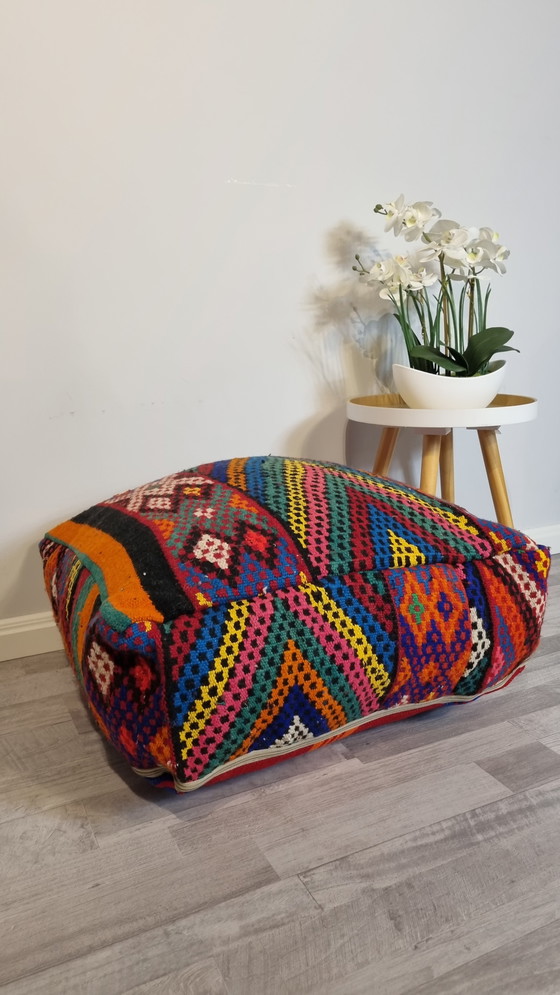 Image 1 of Vintage Berber pouf