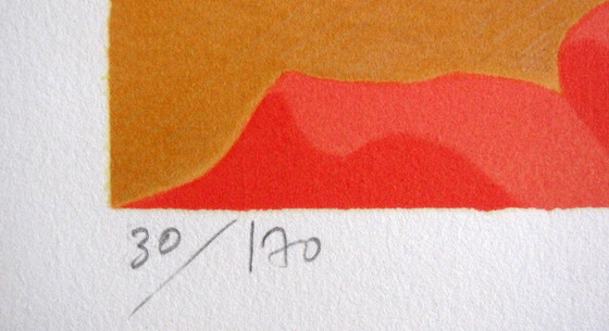 Image 1 of Magnifique lithographie d'Anne Retivat (Fr)