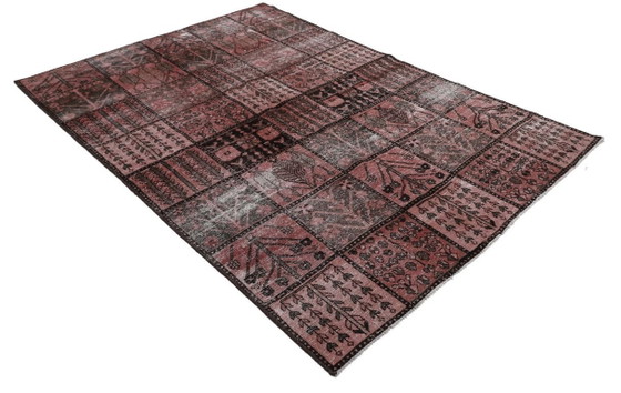 Image 1 of Tapis d'art vintage noué à la main 162x232