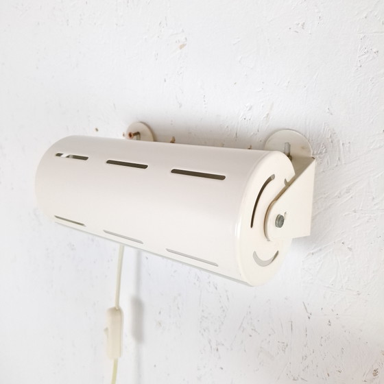 Image 1 of 3 lampade da parete vintage Ikea Smyg in metallo/plastica bianca