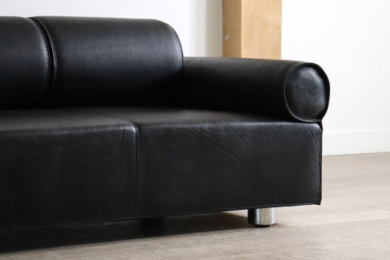 Image 1 of Marzio Cecchi sofa daybed in buffalo leather, Italy 1970s