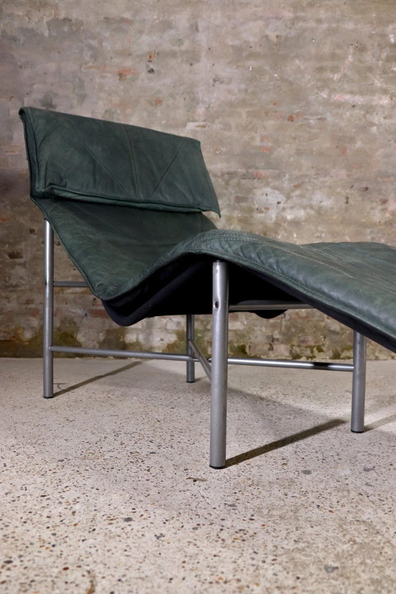 Image 1 of IKEA Skye Sessel aus grün gegerbtem Leder - Tord Björklund