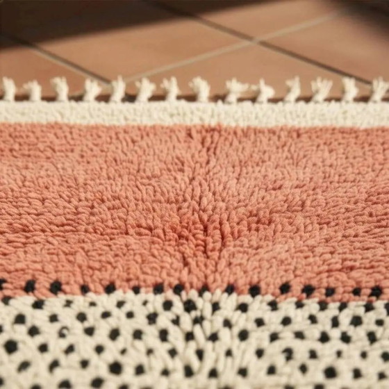 Tapis tissé à la main 250x150 cm, laine, rose, Maroc – Wool, Scandinavian (photo 7 of 9)