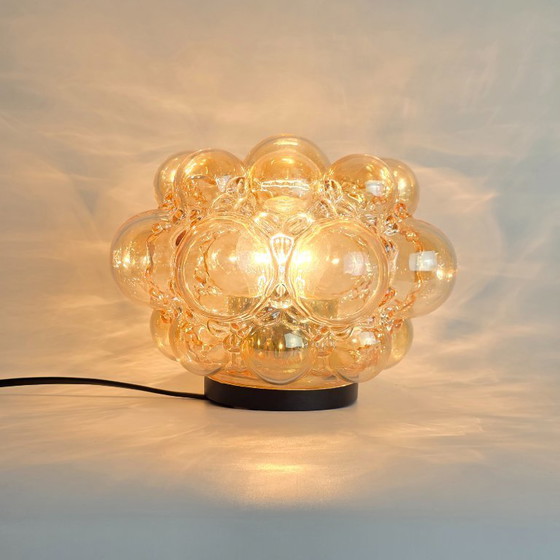 Image 1 of Vintage Bubbel wandlamp/plafondlamp – Glashütte Limburg – Helena Tynell – Ø 24 cm – Duitsland - plafonnière