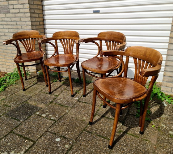 4 ZPM Radomsko (Thonet) Bentwood Chairs Vintage – Dining chairs (photo 9 of 14)