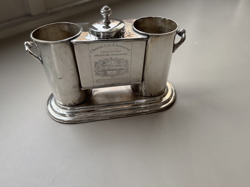 Wijnkoeler verzilverd Che’nas