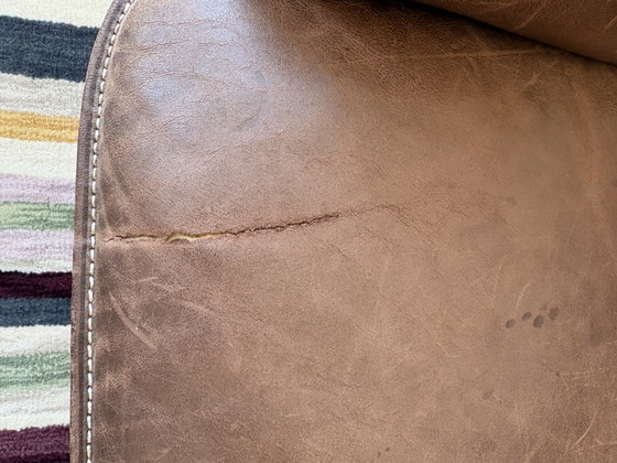 Image 1 of Divano a 3 posti in pelle Original De Sede DS-61 – marrone cognac