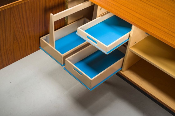 Image 1 of Vintage teakhouten dressoir model B40 van Dieter Waeckerlin voor Behr, jaren 60.