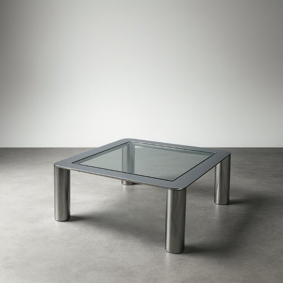 Image 1 of Table basse Space Age en chrome Cinova