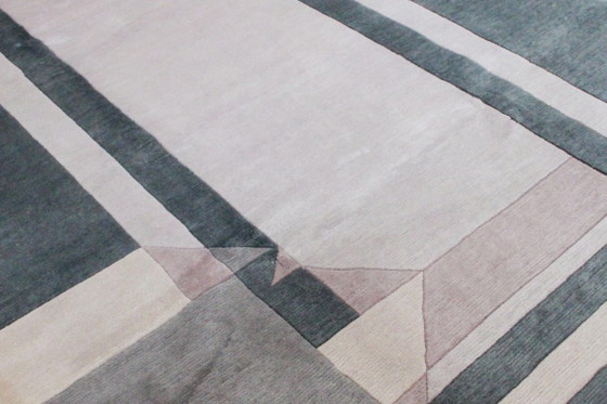 Original Modern Designer Highland Wool Rug Nepal 290 x 203 cm, Rugs & carpets, Blue (photo 5 of 8)