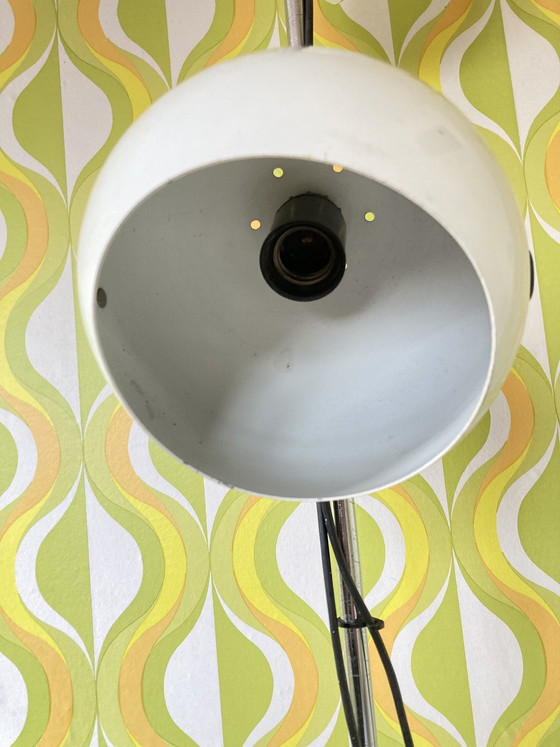 Image 1 of Lampadaire vintage de style spatial avec 2 spots sphériques