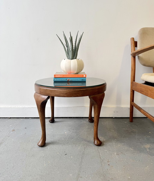 Petite table basse ronde vintage