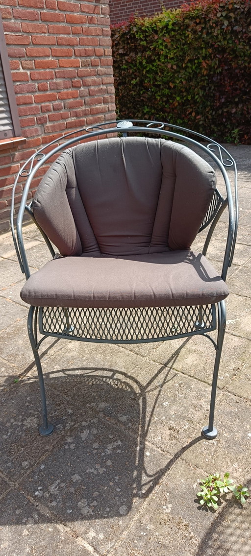 Royal Garden Elegance ronde tuinset strekmetaal inclusief antracietkleurige kussens