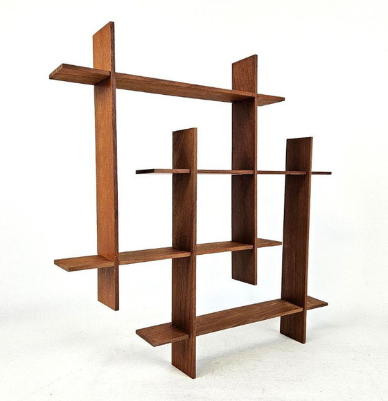 Image 1 of Skandinavisches Teak-Wandregal im Mid-Century-Modern-Stil, Modell „Gaybox“, modular, 1960er Jahre