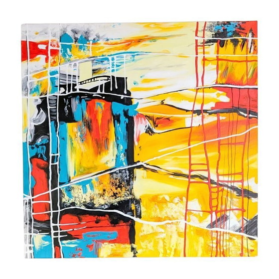 Image 1 of Original Kim Dieu acrylic painting, modern wall art, Inspire Art, 85x85